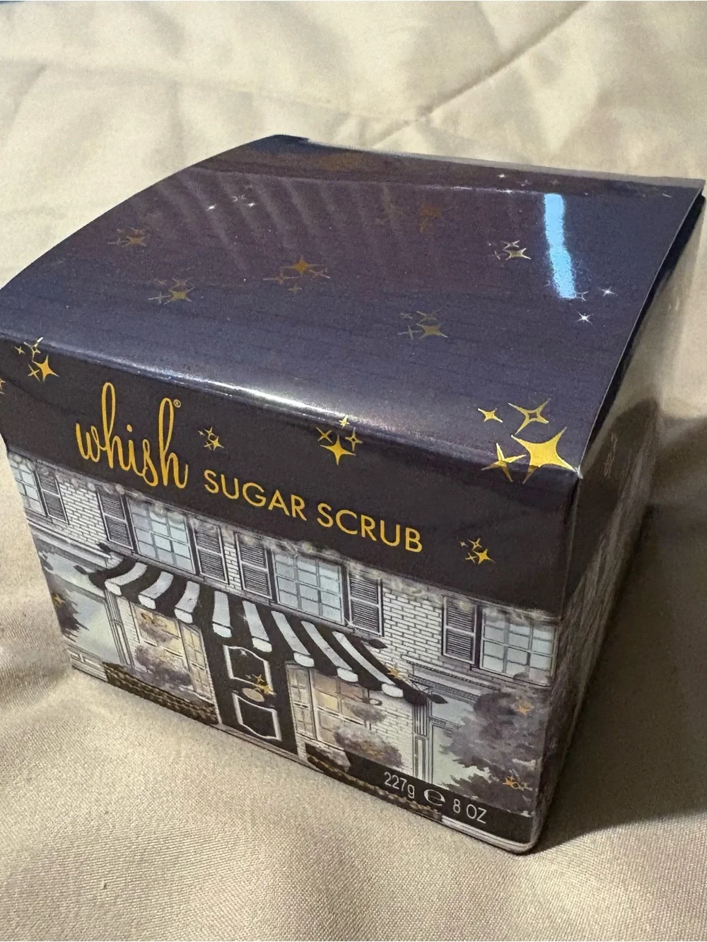 Whish Spiced Vanilla Sugar Scrub — Purple & Gold Accented Box - New in box